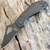 Byrd Robin 2 (BY10BKP2) 2.4" 8Cr13MoV Black Drop Point Plain Blade, Black Oxide Coated Stainless Steel