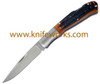 Moki Lockback Amber Bone Stag, Stainless Blade