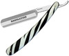 Linder Razolution Vintage Straight Razor, Zebra Stripe Celluloid Handles