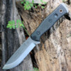 TOPS BROS154BLK10 B.O.B. Fieldcraft, 4.75" 154CM Plain Blade, Black G-10 Handle-Kydex Sheath