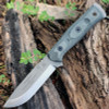 TOPS BROS154BLM B.O.B. Fieldcraft, 4.75" 154CM Plain Blade, Black Linen Micarta Handle-Kydex Sheath