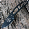 ESEE-Candiru Fixed Blade Knife (ESEE-CAN-B-E) 2.00" Black 1095 Drop Point Blade, Black Skeletonized Handle