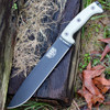 ESEE-Junglas Fixed Blade Machete (Junglas-E)-10.38" Black Drop Point Blade, Tan Micarta Handle