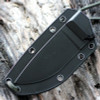 ESEE-3MIL Fixed Blade Knife (ESEE-3MIL-S-B)- 3.88" Black 1095 Partially Serrated Drop Point Blade, Tan Micarta Handle
