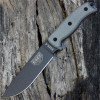 ESEE Knives, 6P-TG Tactical Gray Plain Edge, Rounded Pommel, Linen Micarta Handles, Black Molded Sheath