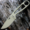 ESEE-Izula Survival Kit Fixed Blade Knife (IZULA-DT-KIT) 2.875" Desert Tan 1095 Drop Point Blade, Desert Tan Skeletonized Handle