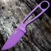 ESEE-Izula Fixed Blade Knife (IZULA-PURP) 2.63" Purple 1095 Drop Point Blade, Purple Skeletonized Handle