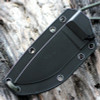 ESEE-3 Fixed Blade Knife (ESEE-3S-TG)- 3.88" Tactical Gray 1095 Partially Serrated Drop Point Blade, Black G-10 Handle