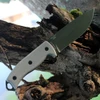 ESEE-5 ESEE-5P-OD-E 1095 OD Green Saber Grind Blade Open Detail View