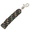 Para Cord Key Chain Black and Woodland Camo