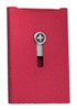 Wagner Swiss Wallet, Anodized Aluminum, Money Clip, Red