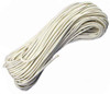 Parachute Cord. White Nylon Construction. 100 ft. length