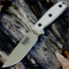 ESEE-4 Fixed Blade Knife (ESEE-4P-MB-DE)- 4.50" Dark Earth 1095 Drop Point Blade, Gray Micarta Handle