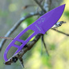 ESEE-Candiru Fixed Blade Knife (ESEE-CAN-PURP-E) 2.00" Purple 1095 Drop Point Blade, Purple Skeletonized Handle