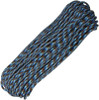Parachute Cord Abyss - (Brown, black, electric blue and light blue). 100 ft.