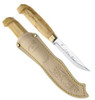 Marttiini Lynx Knife 131, Curly Birch Handle w/ Varnish Finish