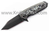 Hogue EX02 (HO34229) 3.375" CPM-154CM Black Tanto Plain Blade, Gray and Black G-Mascus G-10 Handle