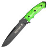 Hogue Zombie X (HO35155) 7" A2 Tool Steel Black Drop Point Plain Blade, Green FRN Handle, Black Ballistic Nylon Belt Sheath