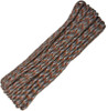 Parachute Cord Spy - (Burnt orange, gray, black and white). 100 ft. length.