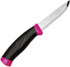 Mora Knives Magenta Companion Fixed Blade, SS Blade, Rubber Handle