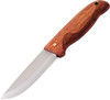 EKA Nordic A10, 4" Sandvik 12C27 Stainless Drop Point Blade. Checkered Oiled Bubinga Wood Handle