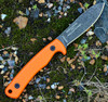 ESEE-Ashley Game Knife Fixed Blade Knife (ESEE-AGK-OR)- 3.5" Black Oxide 1095 Drop Point Blade, Orange G-10 Handle