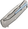 Lion Steel T.R.E. Blue Titanium, 2.91" M390 Satin Blade, Titanium Handle