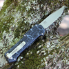 Hogue Compound OTF (HO34039) 3.5" CPM S30V Stonewashed Clip Point Plain Blade, Black G-Mascus G10 Handle, Double-Action Thumb Slide