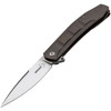 Boker Plus Talpid (01BO249) 3.54" D2 Satin Spear Point Plain Blade, Gray Stainless Steel Handle