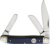 Rough Ryder RR1954 Stockman Blue Smooth Bone, Stainless Steel,  Bone Handle
