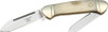 Rough Ryder RR055 Mini Canoe White Bone, Stainless Steel, Smooth Bone Handle
