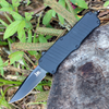 HK Mini Incursion OTF Automatic: 2.95" Clip Point Black Blade, Matte Black Aluminum Frame