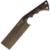 TOPS Nata TNAT-01, 6.50" 1095 Midnight Bronze Blade, Black Canvas/Brown Burlap Micarta Handle