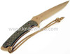 Spartan Blades Ares, Plain Flat Dark Earth Blade, Green Micarta Scale, Coyote Tan MOLLE Sheath