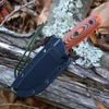 ESEE-3 3D Handle ESEE-3PMOR-006 Orange Black G10 Sheathed Right View