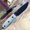 ESEE-4 3D Handle Fixed Blade Knife (ESEE-4PB-017)- 4.50" Black 1095 Drop Point Blade, Green Micarta 3D Handle
