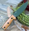 ESEE-4 3D Handle ESEE-4POD-011 1095 OD Green Drop Point Blade Open Detail View
