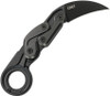 CRKT Provoke Kinematic Responder (CR4042) 2.38" D2 Black TiNi Coated Hawkbill Plain Blade, Black Aluminum Handle, Black Boltaron Belt Sheath