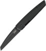 CRKT Inara (CR7140) 2.75" 8Cr14MoV Blackwashed Wharncliffe Plain Blade, Black G-10 Handle with Blackwashed 2Cr13 Stainless Steel Back Handle