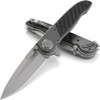 CRKT M40 Deadbolt (CRM4003) 3.5" 1.4116 Bead Blasted Spear Point Plain Blade, Black Glass Reinforced Nylon Handle with Stainless Steel Bolsters