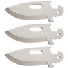 Cold Steel Click-N-Cut Drop Point Blades CS40AP3A, 2 1/2" 420JS Plain Blade