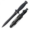 Cold Steel Drop Forged Wasp (CS36MCD) 6.75" 52100 Black Dagger Plain Blade, Black FRN Handle, Black Secure-Ex Sheath