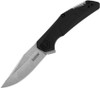 Kershaw Camshaft 1370 assisted opening knife profile view showing 3 inch stonewashed clip point blade.