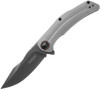 Kershaw Believer 2070 assisted opening knife profile view showing 3.25 inch gray PVD blade.