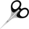 Kershaw Skeeter III 1216 fly-tying scissors profile view showing the fine point stainless steel blades.