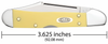 Case Mini Copperlock 30116 Yellow Synthetic Handle (31749L CS)