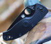 Spyderco Tenacious Lightweight C122PSBBK, 3.39" 8Cr13MoV Black Combo Blade, Black FRN Handle