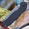 Esee Avispa Framelock SK5 Black BRK1303, 3.65" SK5 High Carbon Steel Plain Blade, Black Nylon Handles
