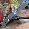 Esee Avispa Framelock SK5 Black BRK1303, 3.65" SK5 High Carbon Steel Plain Blade, Black Nylon Handles