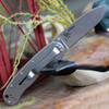 ESEE Avispa BRK1303 SK-5 Stonewash Drop Point Blade Open Detail View